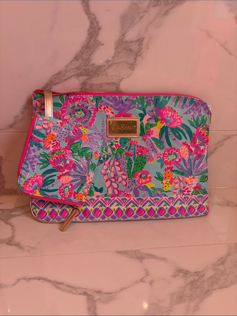 Lilly Pulitzer Tech Pouch Set- Me and My Zesty